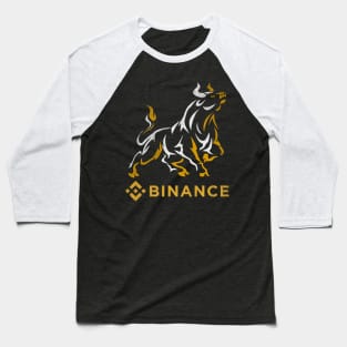 Bull Market Binance BNB Coin To The Moon Crypto Token Cryptocurrency Wallet HODL Birthday Gift For Men Women Kids Baseball T-Shirt